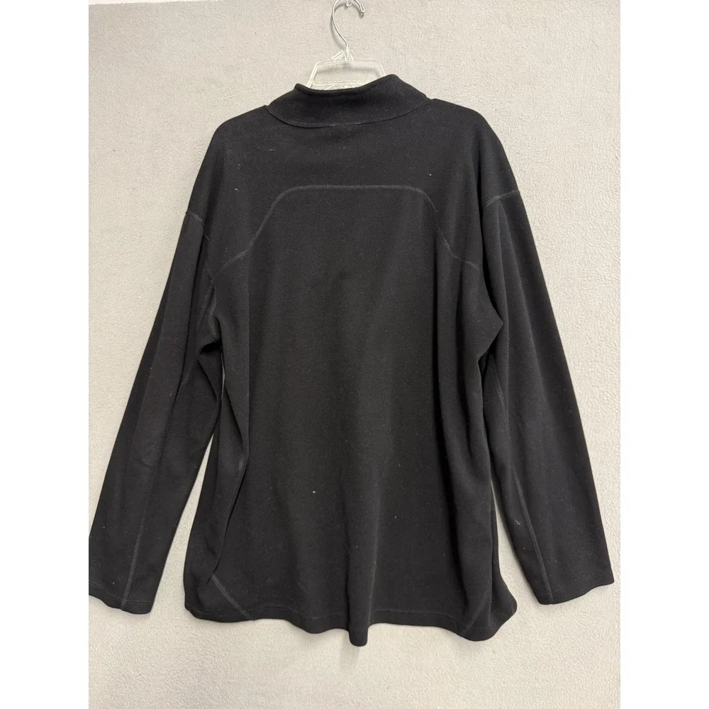 The‎ North Face Pullover Mens 2XL Black 1/4 Zip Chest Pocket Outdoor Hiking
